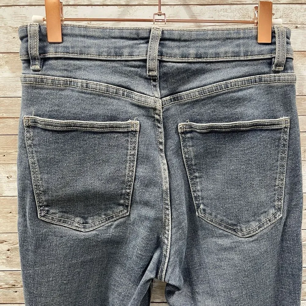 Zara Womens Size 4 Jeans Denim Blue Skinny Ankle Slim 5‎ Pocket Pants Zippered